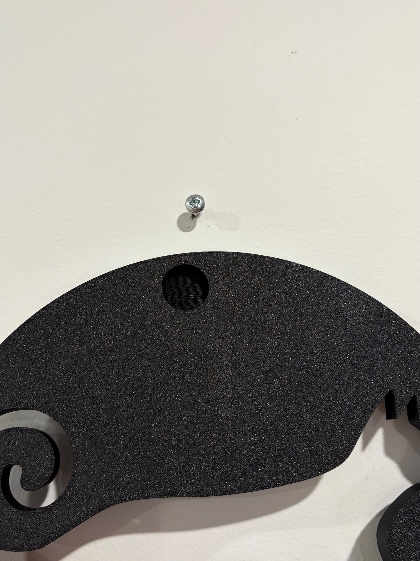 3D Printed Cat Silhouette Wall Decor – Minimalist Modern Art Sculpture