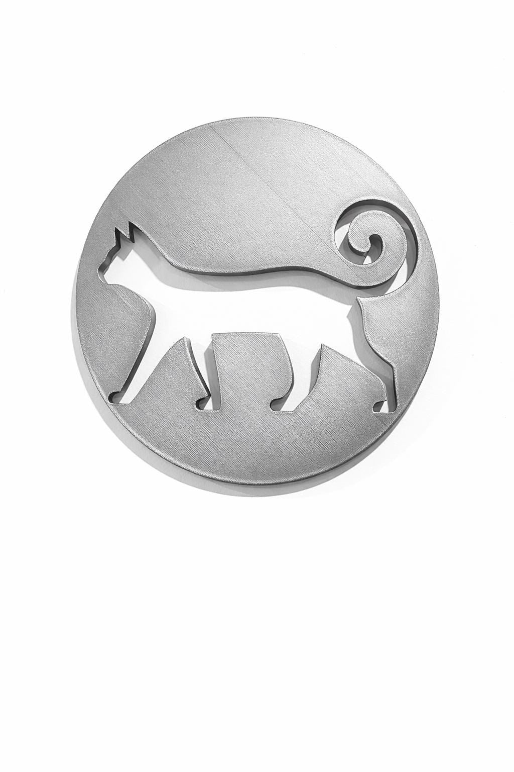 3D Printed Cat Silhouette Wall Decor – Minimalist Modern Art Sculpture