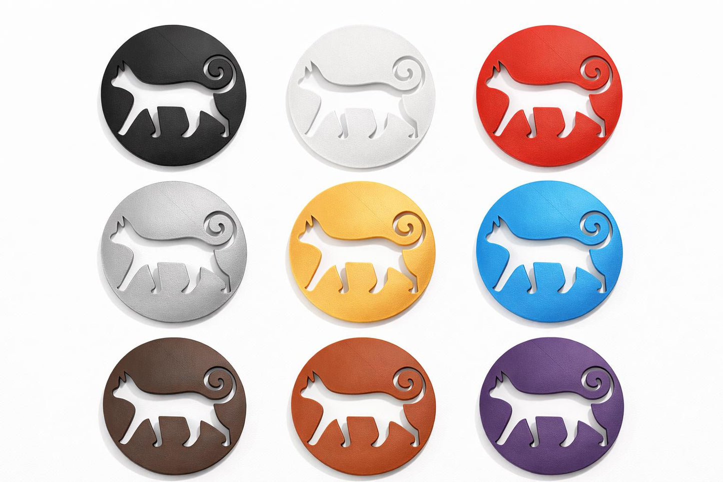 3D Printed Cat Silhouette Wall Decor – Minimalist Modern Art Sculpture