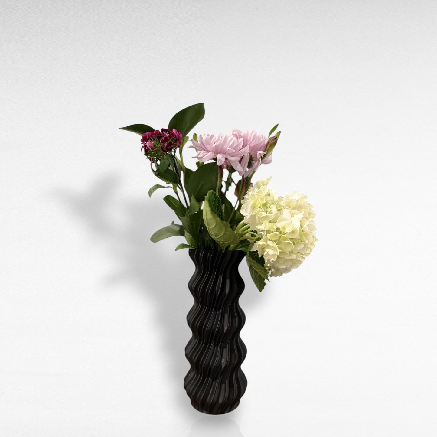 Tall 3D Printed Wave Vase | Modern Minimalist Sculptural Home Decor