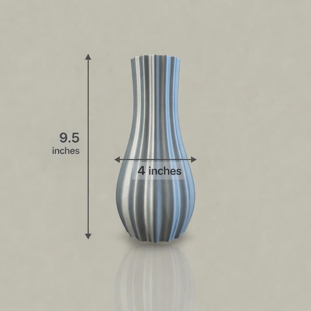 Modern Organic Vase | 3D Printed Minimalist Home Decor Flower Vase