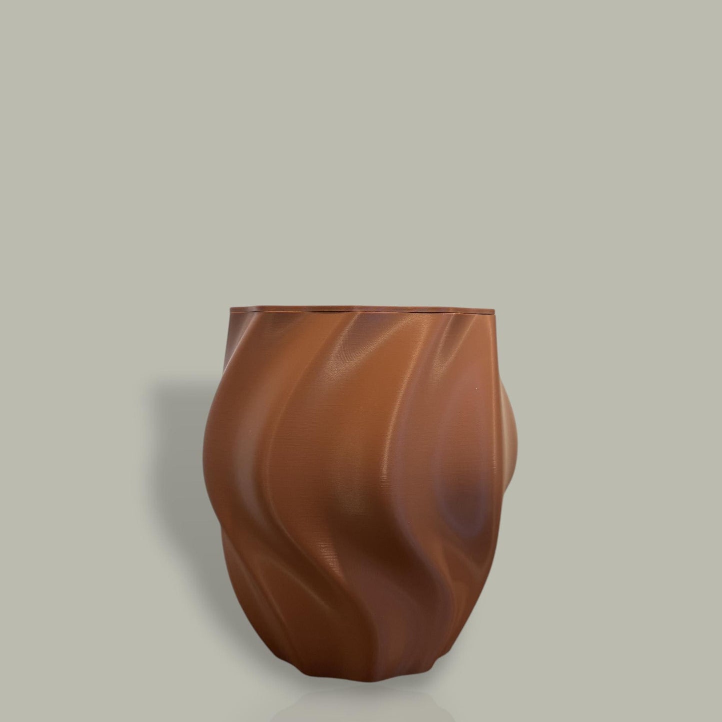 3D Printed Brick Flower Vase, Modern Minimalist Wavy Vase, Desk Decor, Botanical Bouquet Holder, Gift for Plant Lovers