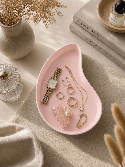 Modern Jewelry Dish | Minimalist Catchall Tray, 3D Printed Organizer
