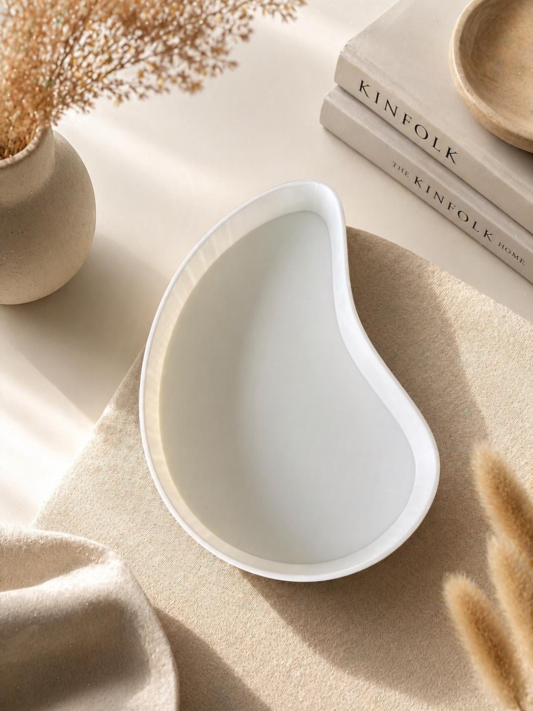 Modern Jewelry Dish | Minimalist Catchall Tray, 3D Printed Organizer