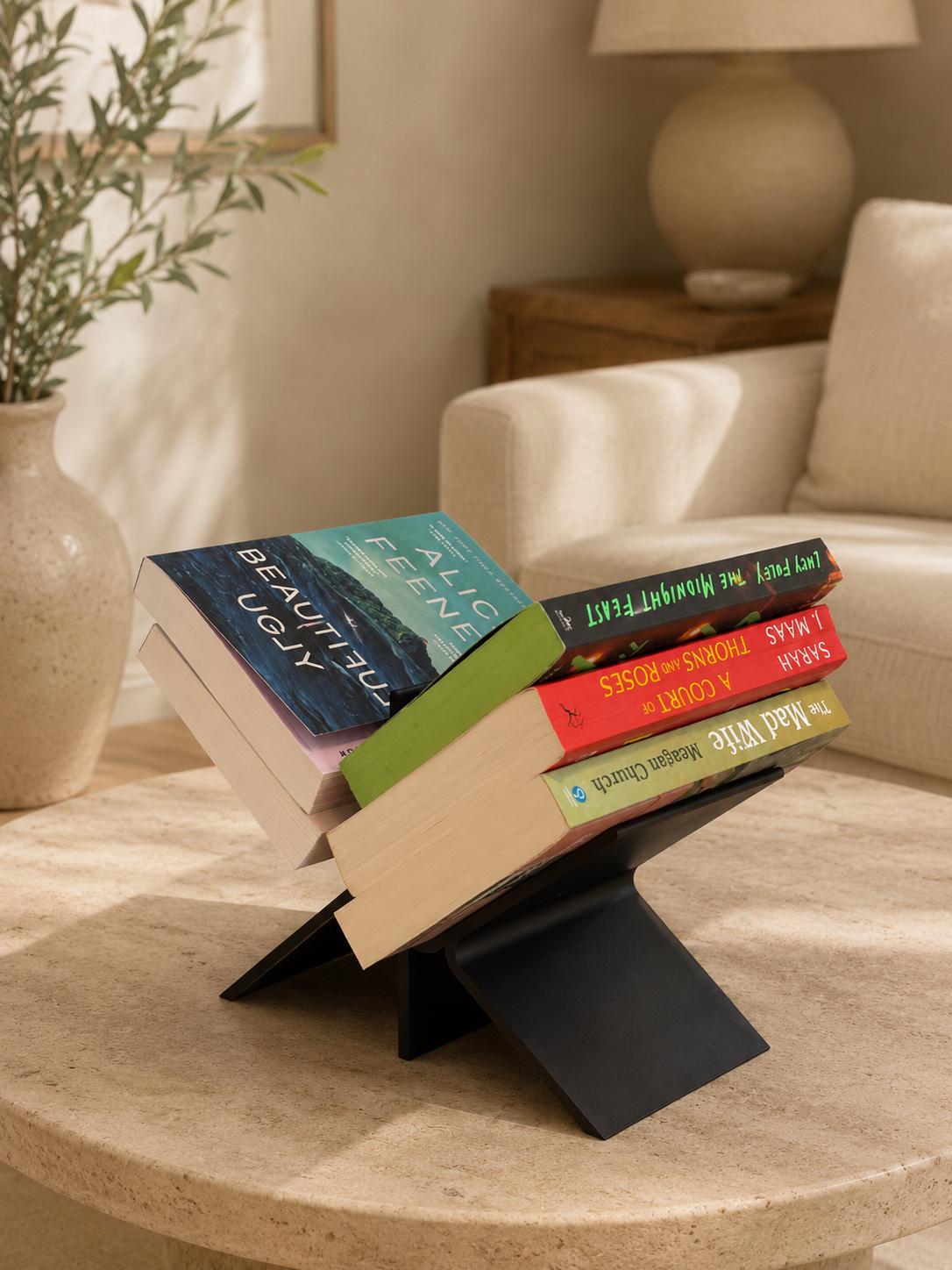 Desk Organizer, Book Stand & Tablet Holder, Bedside Organizer, Reading Stand, Desktop Storage Tray, Glasses Holder, Office Desk Accessory