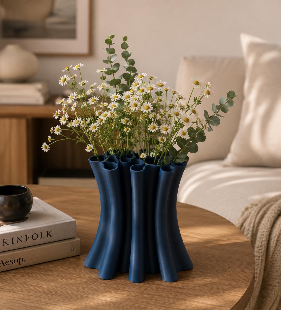 Brick Bouquet Vase, Modern 3D Printed Flower Vase, Botanical Arrangement Display, Japandi Home Decor, Minimalist Floral Holder