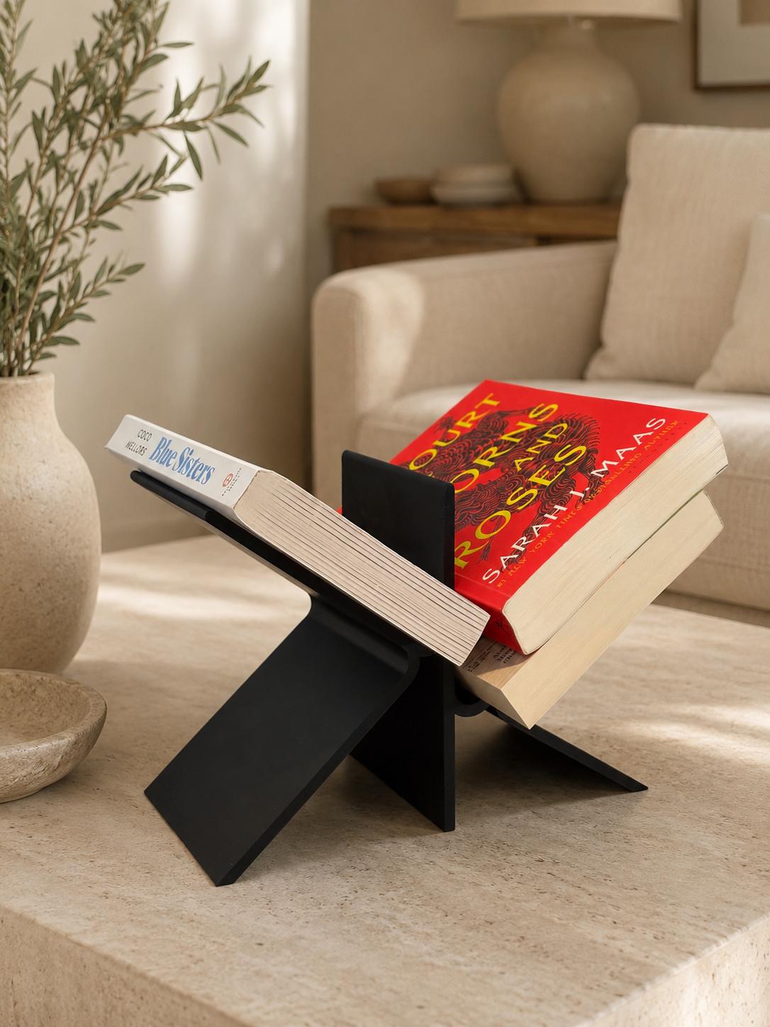 Desk Organizer, Book Stand & Tablet Holder, Bedside Organizer, Reading Stand, Desktop Storage Tray, Glasses Holder, Office Desk Accessory