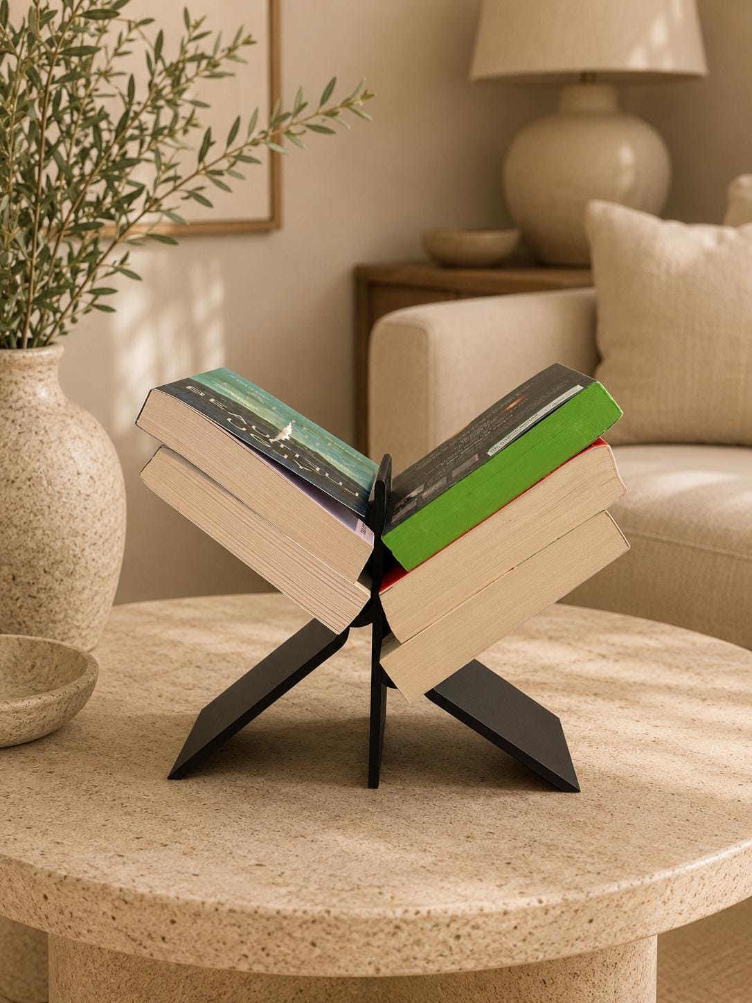 Desk Organizer, Book Stand & Tablet Holder, Bedside Organizer, Reading Stand, Desktop Storage Tray, Glasses Holder, Office Desk Accessory
