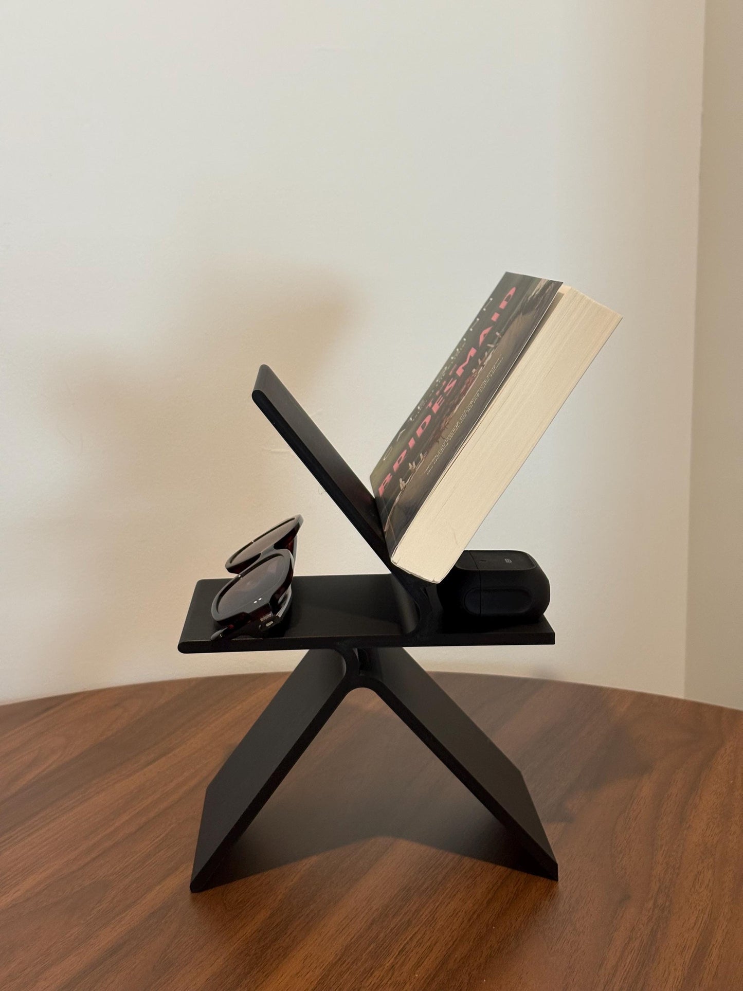 Desk Organizer, Book Stand & Tablet Holder, Bedside Organizer, Reading Stand, Desktop Storage Tray, Glasses Holder, Office Desk Accessory