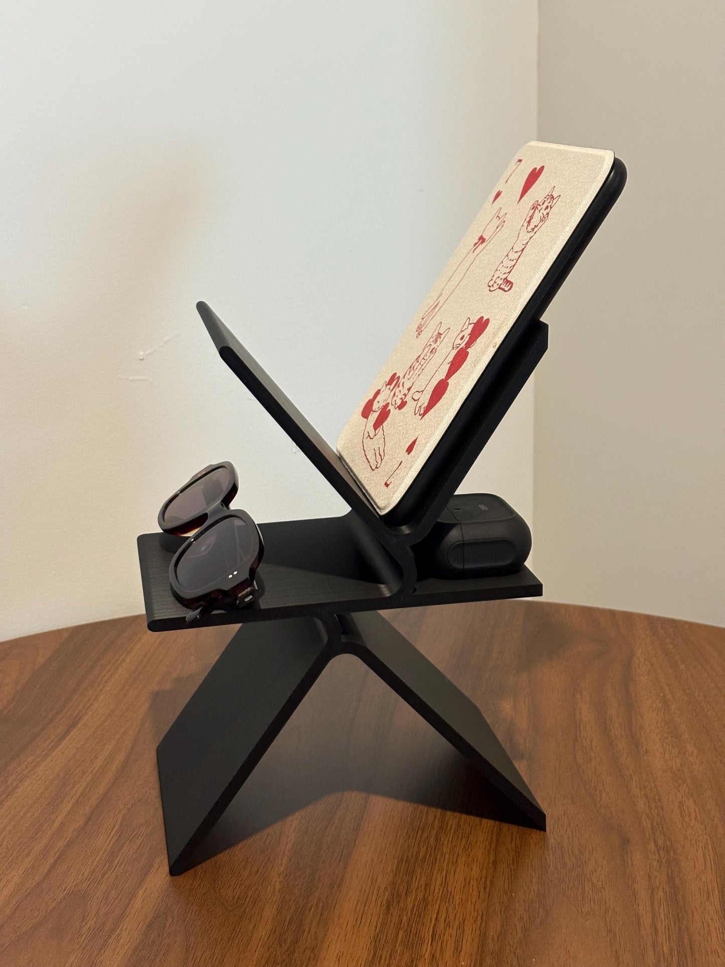 Desk Organizer, Book Stand & Tablet Holder, Bedside Organizer, Reading Stand, Desktop Storage Tray, Glasses Holder, Office Desk Accessory