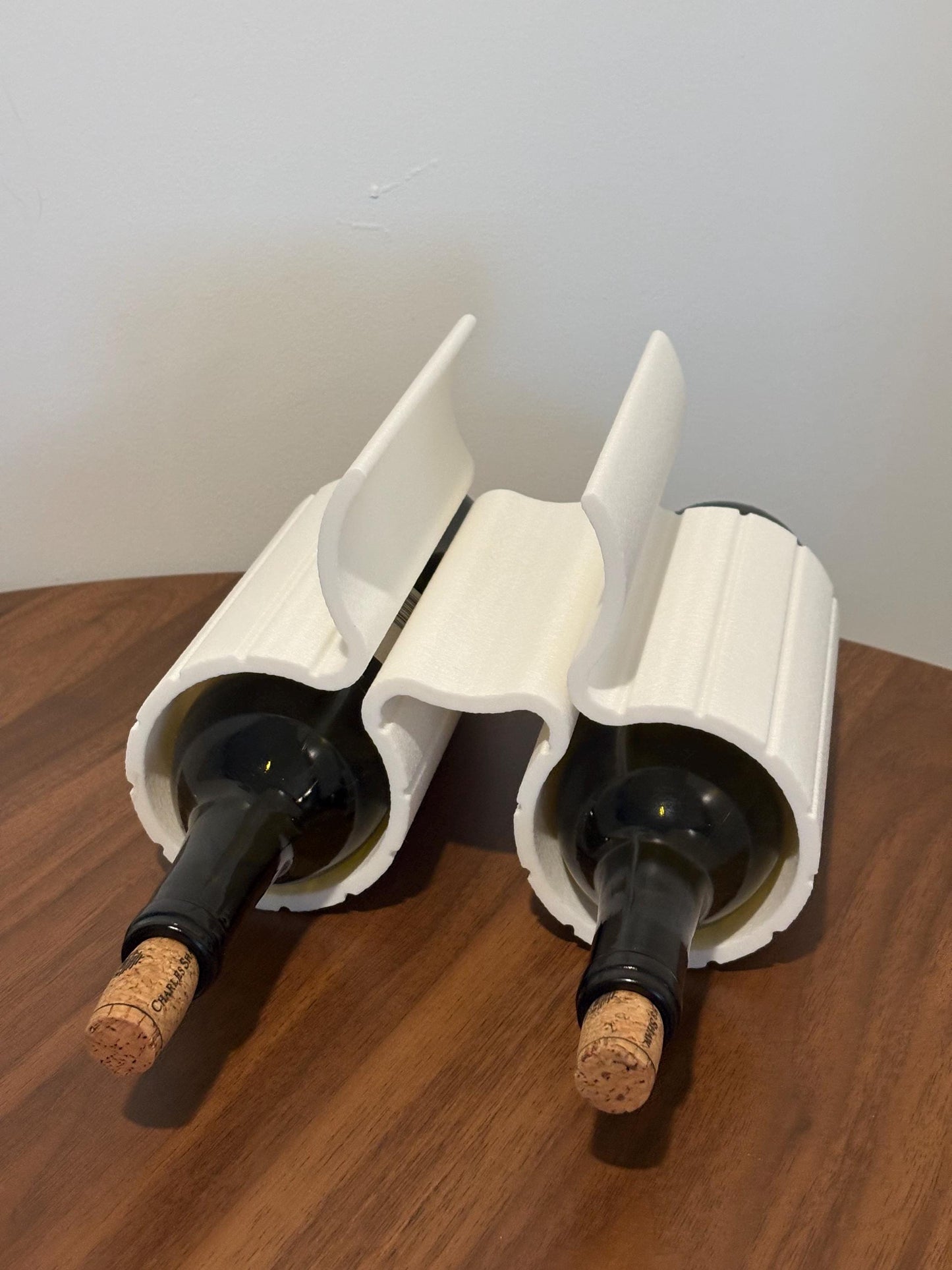 Modern Wine Rack, 3D Printed Wine Bottle Holder, Countertop Wine Storage, Minimalist Wine Organizer, Sculptural Wine Rack, Housewarming Gift