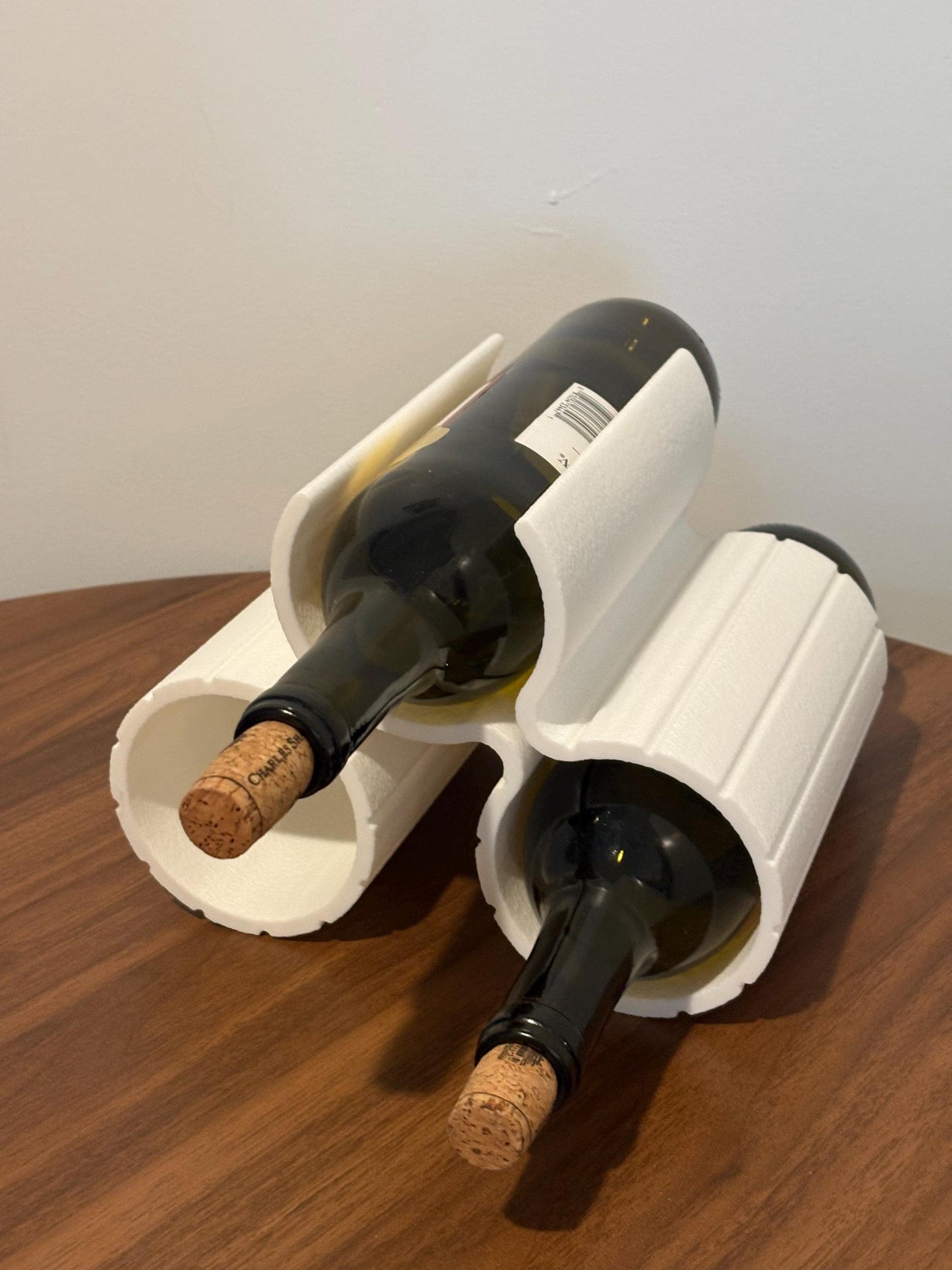 Modern Wine Rack, 3D Printed Wine Bottle Holder, Countertop Wine Storage, Minimalist Wine Organizer, Sculptural Wine Rack, Housewarming Gift