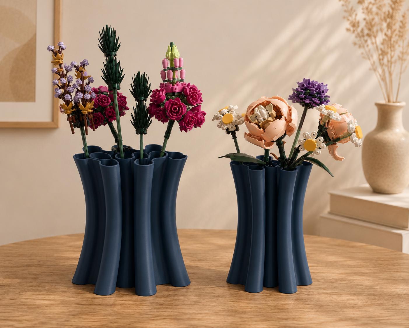 Brick Bouquet Vase, Modern 3D Printed Flower Vase, Botanical Arrangement Display, Japandi Home Decor, Minimalist Floral Holder