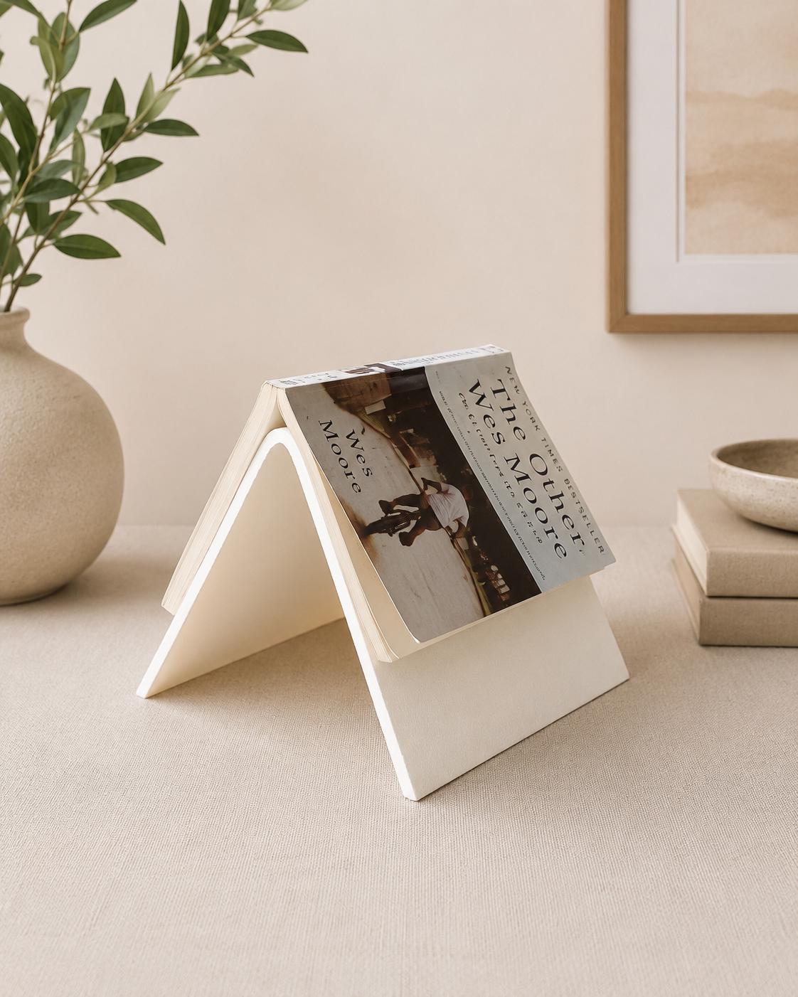 Book Stand for Reading, Nightstand Book Holder, Bedside Book Display, 3D Printed Book Rest, Reader Gift, Home Decor