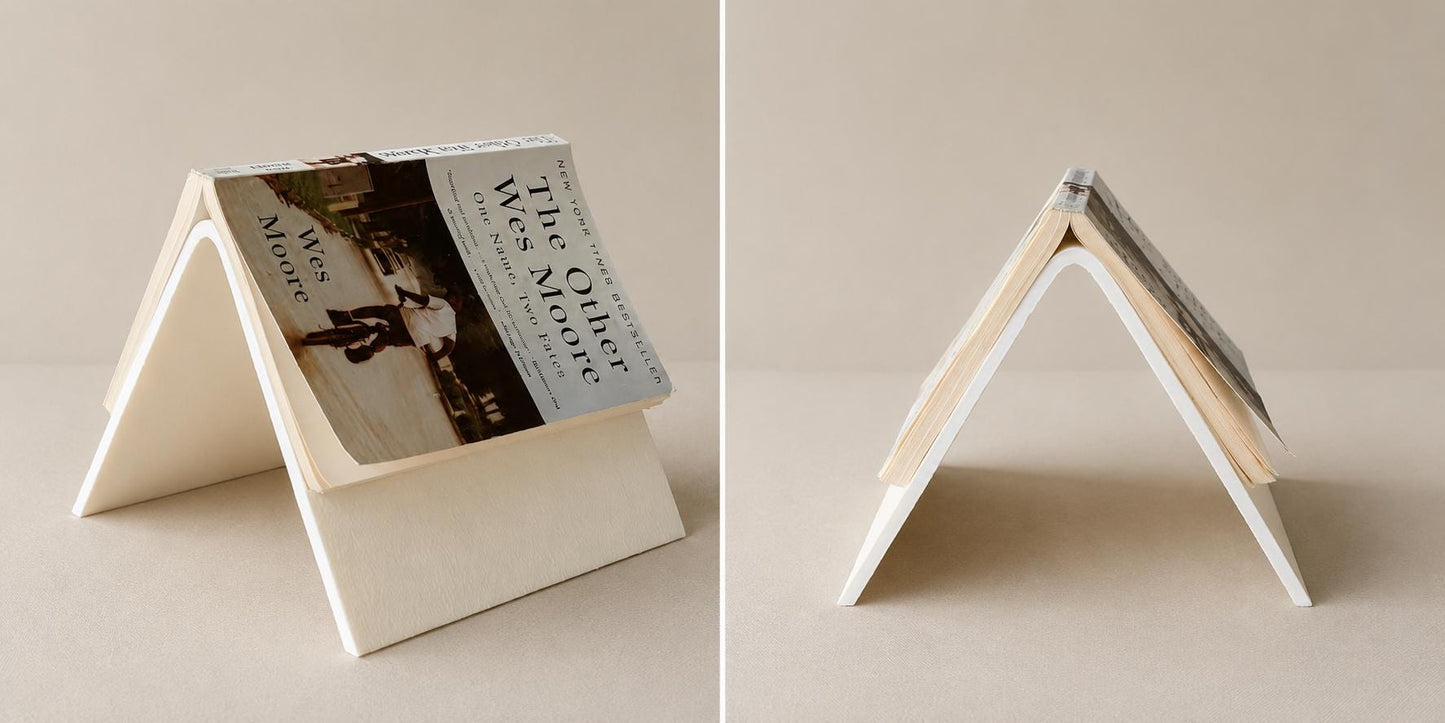 Book Stand for Reading, Nightstand Book Holder, Bedside Book Display, 3D Printed Book Rest, Reader Gift, Home Decor